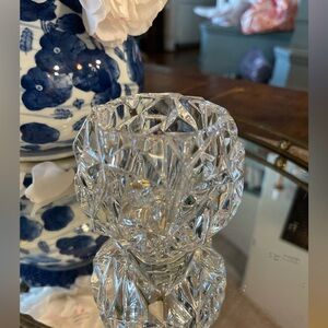 Tiffany &  Co. Crystal Candle Vase Votive - Rock Cut
